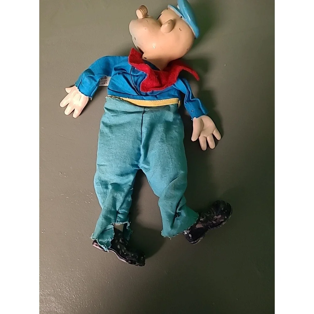 1960s Vintage Gund Popeye The Sailor Man‎ Doll Toy Puppet No Strings
